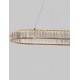 Triac Dimmable Gold Metal & Crystal LED 48W 230 Volt 4505Lm 3500K IP20 Class I L: 92 W: 37 H: 150 cm Adjustable Height 