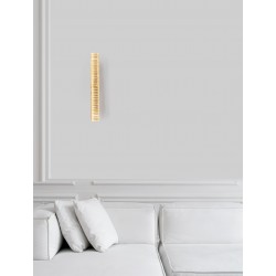 Gold Metal & Crystal LED 19W 230 Volt 1428Lm 3500K IP20 Class I L: 7.6 W: 12 H: 60 cm 