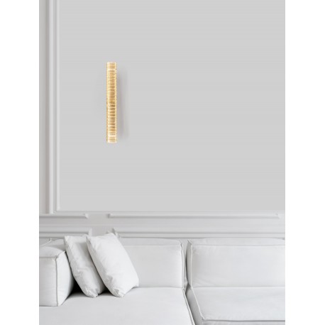 Gold Metal & Crystal LED 19W 230 Volt 1428Lm 3500K IP20 Class I L: 7.6 W: 12 H: 60 cm 
