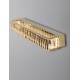 Gold Metal & Crystal LED 19W 230 Volt 1428Lm 3500K IP20 Class I L: 7.6 W: 12 H: 60 cm 