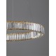 Triac Dimmable Gold Metal & Crystal LED 41W 230 Volt 4647Lm 3500K IP20 Class I D: 60 H: 150 cm Adjustable Height 