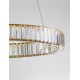 Triac Dimmable Gold Metal & Crystal LED 41W 230 Volt 4647Lm 3500K IP20 Class I D: 60 H: 150 cm Adjustable Height 