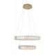 Triac Dimmable Gold Metal & Crystal LED 46W 230 Volt 4328Lm 3500K IP20 Class I D: 60 H: 150 cm Adjustable Height & Rotating 