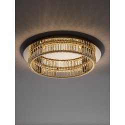 Triac Dimmable Gold Metal & Crystal LED 29W 230 Volt 1481Lm 3500K IP20 Class I D: 50 H: 12 cm 