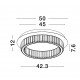 Triac Dimmable Gold Metal & Crystal LED 29W 230 Volt 1481Lm 3500K IP20 Class I D: 50 H: 12 cm 