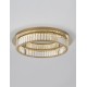 Triac Dimmable Gold Metal & Crystal LED 41W 230 Volt 2505Lm 3500K IP20 Class I D: 60 H: 12 cm 