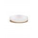 Triac Dimmable Sandy White Aluminium Wood & Acrylic LED 30 Watt 220-240 Volt 1717Lm 3000K IP20 D: 35 H: 7 cm 