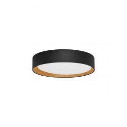 Triac Dimmable Sandy Black Aluminium Wood & Acrylic LED 30 Watt 220-240 Volt 1717Lm 3000K IP20 D: 35 H: 7 cm 