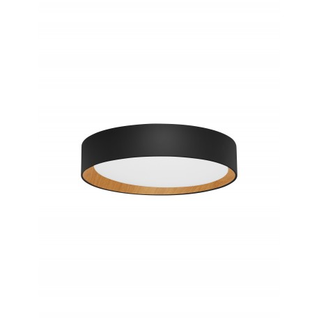 Triac Dimmable Sandy Black Aluminium Wood & Acrylic LED 30 Watt 220-240 Volt 1717Lm 3000K IP20 D: 35 H: 7 cm 