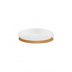 Triac Dimmable Sandy White Aluminium Wood & Acrylic LED 40 Watt 220-240 Volt 2312Lm 3000K IP20 D: 45 H: 8 cm 