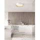 Triac Dimmable Sandy White Aluminium Wood & Acrylic LED 50 Watt 220-240 Volt 3166Lm 3000K IP20 D: 60 H: 9 cm 