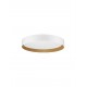 Triac Dimmable Sandy White Aluminium Wood & Acrylic LED 50 Watt 220-240 Volt 3166Lm 3000K IP20 D: 60 H: 9 cm 