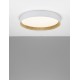 Triac Dimmable Sandy White Aluminium Wood & Acrylic LED 50 Watt 220-240 Volt 3166Lm 3000K IP20 D: 60 H: 9 cm 