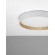Triac Dimmable Sandy White Aluminium Wood & Acrylic LED 50 Watt 220-240 Volt 3166Lm 3000K IP20 D: 60 H: 9 cm 