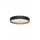 Triac Dimmable Sandy Black Aluminium Wood & Acrylic LED 50 Watt 220-240 Volt 3166Lm 3000K IP20 D: 60 H: 9 cm 