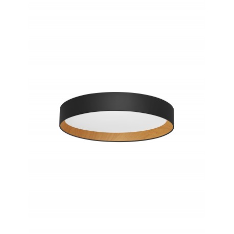 Triac Dimmable Sandy Black Aluminium Wood & Acrylic LED 50 Watt 220-240 Volt 3166Lm 3000K IP20 D: 60 H: 9 cm 