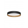 Triac Dimmable Sandy Black Aluminium Wood & Acrylic LED 50 Watt 220-240 Volt 3166Lm 3000K IP20 D: 60 H: 9 cm