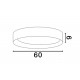 Triac Dimmable Sandy Black Aluminium Wood & Acrylic LED 50 Watt 220-240 Volt 3166Lm 3000K IP20 D: 60 H: 9 cm 