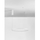 Triac Dimmable Sandy White Aluminium & Acrylic LED 37 Watt 230 Volt 1274Lm 3000K IP20 D: 60 H: 200 cm Adjustable Height 