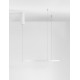 Triac Dimmable Sandy White Aluminium & Acrylic LED 37 Watt 230 Volt 1274Lm 3000K IP20 D: 60 H: 200 cm Adjustable Height 