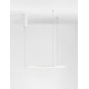 Triac Dimmable Sandy White Aluminium & Acrylic LED 37 Watt 230 Volt 1274Lm 3000K IP20 D: 60 H: 200 cm Adjustable Height 