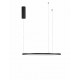 Triac Dimmable Sandy Black Aluminium & Acrylic LED 37 Watt 230 Volt 1274Lm 3000K IP20 D: 60 H: 200 cm Adjustable Height 