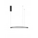 Triac Dimmable Sandy Black Aluminium & Acrylic LED 37 Watt 230 Volt 1274Lm 3000K IP20 D: 60 H: 200 cm Adjustable Height 
