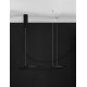 Triac Dimmable Sandy Black Aluminium & Acrylic LED 37 Watt 230 Volt 1274Lm 3000K IP20 D: 60 H: 200 cm Adjustable Height 