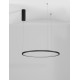 Triac Dimmable Sandy Black Aluminium & Acrylic LED 37 Watt 230 Volt 1274Lm 3000K IP20 D: 60 H: 200 cm Adjustable Height 