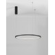 Triac Dimmable Sandy Black Aluminium & Acrylic LED 37 Watt 230 Volt 1274Lm 3000K IP20 D: 60 H: 200 cm Adjustable Height 