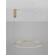 Triac Dimmable Brass Gold Aluminium & Acrylic LED 37 Watt 230 Volt 1274Lm 3000K IP20 D: 60 H: 200 cm Adjustable Height 
