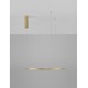 Triac Dimmable Brass Gold Aluminium & Acrylic LED 37 Watt 230 Volt 1274Lm 3000K IP20 D: 60 H: 200 cm Adjustable Height 
