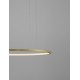 Triac Dimmable Brass Gold Aluminium & Acrylic LED 37 Watt 230 Volt 1274Lm 3000K IP20 D: 60 H: 200 cm Adjustable Height 