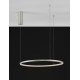 Triac Dimmable Brushed Champagne Silver Aluminium & Acrylic LED 37 Watt 230 Volt 1274Lm 3000K IP20 D: 60 H: 200 cm Adjustable