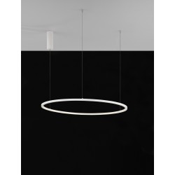 Triac Dimmable Sandy White Aluminium & Acrylic LED 46 Watt 230 Volt 1708Lm 3000K IP20 D: 80 H: 200 cm Adjustable Height 