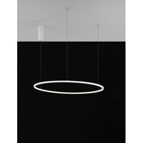 Triac Dimmable Sandy White Aluminium & Acrylic LED 46 Watt 230 Volt 1708Lm 3000K IP20 D: 80 H: 200 cm Adjustable Height 