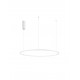 Triac Dimmable Sandy White Aluminium & Acrylic LED 46 Watt 230 Volt 1708Lm 3000K IP20 D: 80 H: 200 cm Adjustable Height 