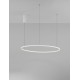 Triac Dimmable Sandy White Aluminium & Acrylic LED 46 Watt 230 Volt 1708Lm 3000K IP20 D: 80 H: 200 cm Adjustable Height 