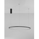 Triac Dimmable Sandy Black Aluminium & Acrylic LED 46 Watt 230 Volt 1708Lm 3000K IP20 D: 80 H: 200 cm Adjustable Height 