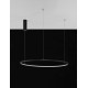 Triac Dimmable Sandy Black Aluminium & Acrylic LED 46 Watt 230 Volt 1708Lm 3000K IP20 D: 80 H: 200 cm Adjustable Height 