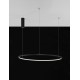 Triac Dimmable Sandy Black Aluminium & Acrylic LED 46 Watt 230 Volt 1708Lm 3000K IP20 D: 80 H: 200 cm Adjustable Height 