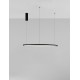 Triac Dimmable Sandy Black Aluminium & Acrylic LED 46 Watt 230 Volt 1708Lm 3000K IP20 D: 80 H: 200 cm Adjustable Height 
