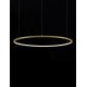 Triac Dimmable Brass Gold Aluminium & Acrylic LED 46 Watt 230 Volt 1708Lm 3000K IP20 D: 80 H: 200 cm Adjustable Height 