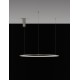 Triac Dimmable Brushed Champagne Silver Aluminium & Acrylic LED 46 Watt 230 Volt 1708Lm 3000K IP20 D: 80 H: 200 cm Adjustable