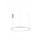 Triac Dimmable Brushed Champagne Silver Aluminium & Acrylic LED 46 Watt 230 Volt 1708Lm 3000K IP20 D: 80 H: 200 cm Adjustable