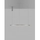 Triac Dimmable Brushed Champagne Silver Aluminium & Acrylic LED 46 Watt 230 Volt 1708Lm 3000K IP20 D: 80 H: 200 cm Adjustable