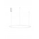 Triac Dimmable Sandy White Aluminium & Acrylic LED 59 Watt 230 Volt 2144Lm 3000K IP20 D: 100 H: 200 cm Adjustable Height 