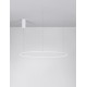 Triac Dimmable Sandy White Aluminium & Acrylic LED 59 Watt 230 Volt 2144Lm 3000K IP20 D: 100 H: 200 cm Adjustable Height 