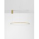 Triac Dimmable Brass Gold Aluminium & Acrylic LED 59 Watt 230 Volt 2144Lm 3000K IP20 D: 100 H: 200 cm Adjustable Height 