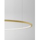 Triac Dimmable Brass Gold Aluminium & Acrylic LED 59 Watt 230 Volt 2144Lm 3000K IP20 D: 100 H: 200 cm Adjustable Height 